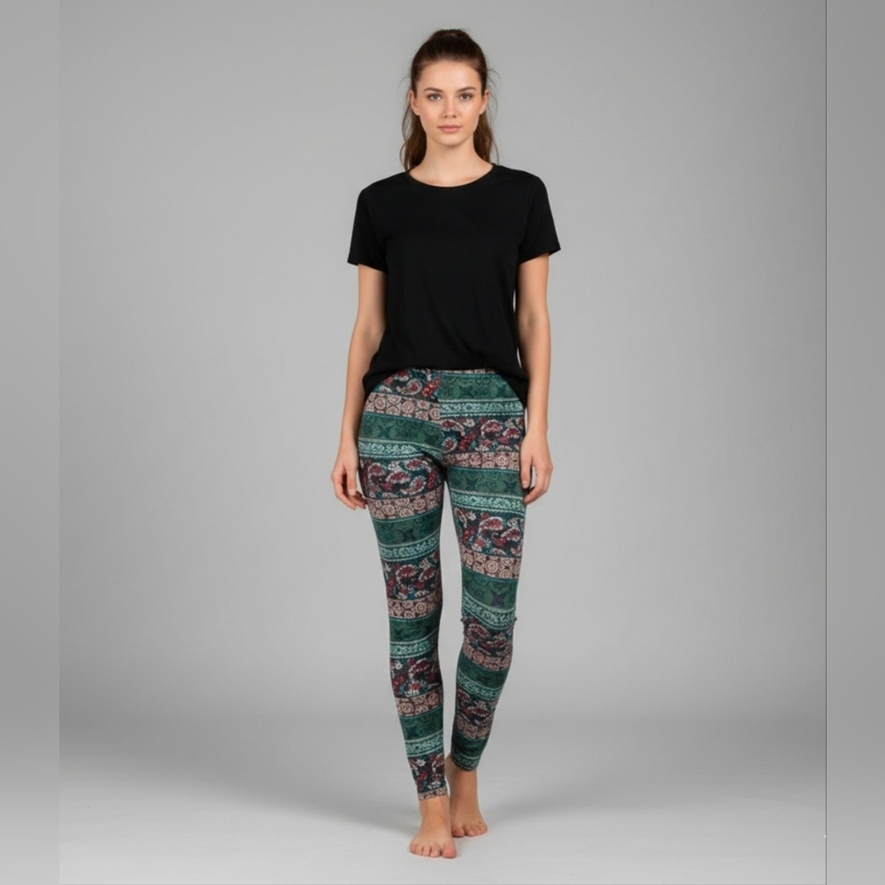 UK2LA Boho Colorful Patterned Leggings
